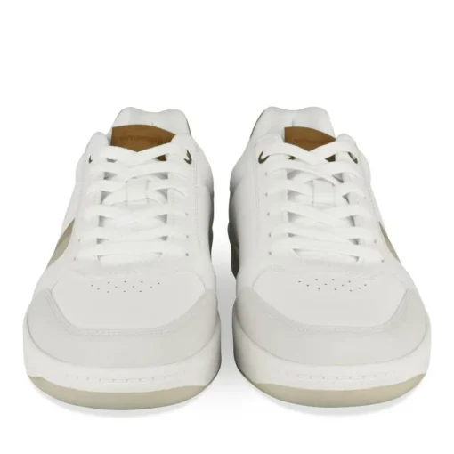 Baskets BLANC Homme Motif Uni A Enfiler