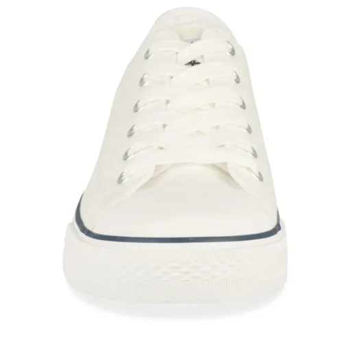 Baskets BLANC Homme Motif Uni Lacets
