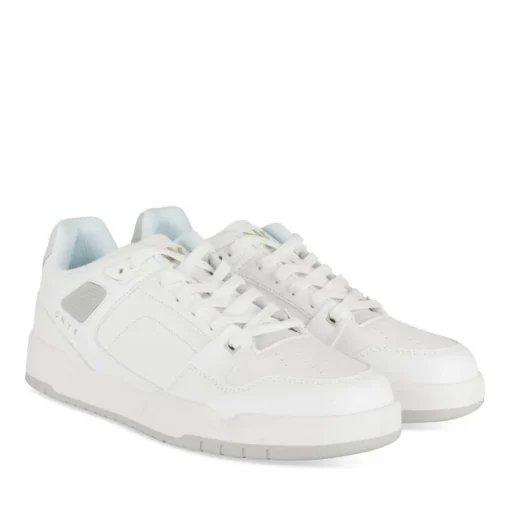Baskets BLANC Homme Motif Uni Lacets