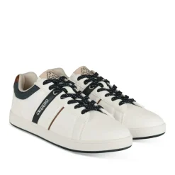 Baskets BLANC Homme Motif Uni Lacets