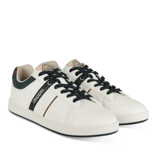 Baskets BLANC Homme Motif Uni Lacets