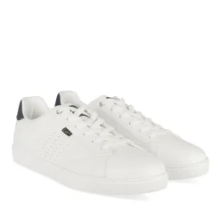 Baskets BLANC Homme Motif Uni Lacets