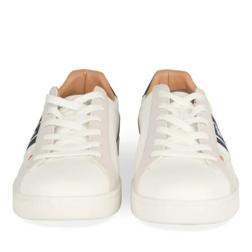 Baskets BLANC Homme Motif Uni Lacets