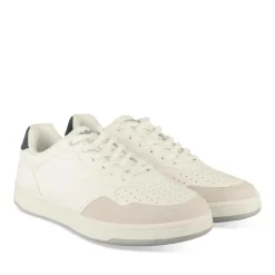 Baskets BLANC Homme Motif Uni Lacets