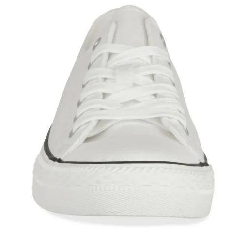 Baskets BLANC Homme Motif Uni Lacets