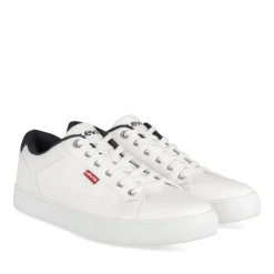 Baskets BLANC Homme Motif Uni A Enfiler