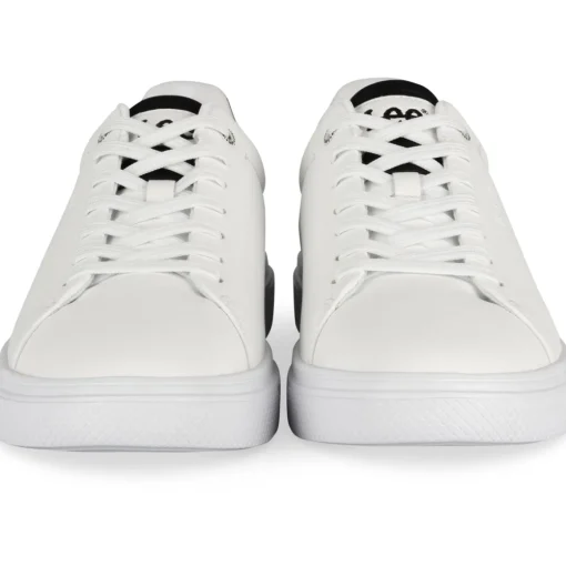 Baskets BLANC Homme Motif Uni Lacets