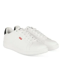 Baskets BLANC Homme Motif Uni A Enfiler