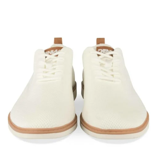 Baskets BLANC Homme Motif Uni Lacets