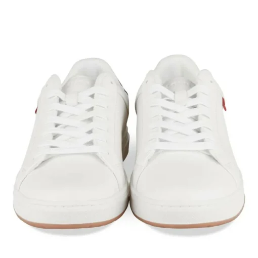 Baskets BLANC Homme Motif Uni A Enfiler