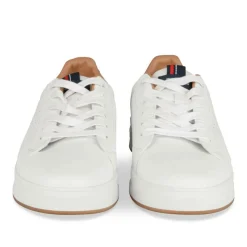 Baskets BLANC Homme Motif Uni Lacets