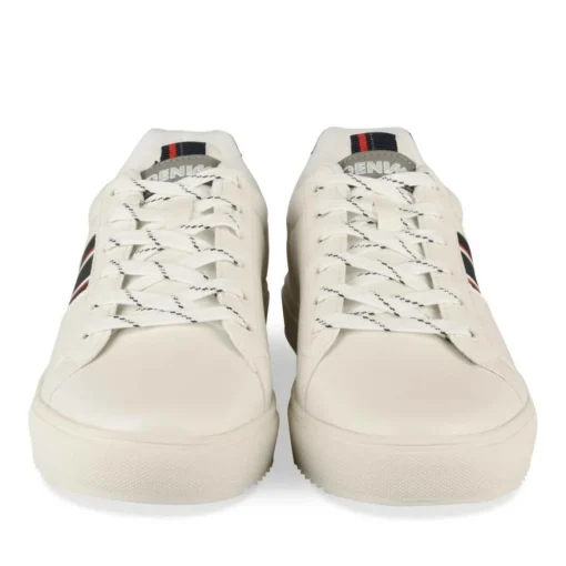 Baskets BLANC Homme Motif Uni Lacets