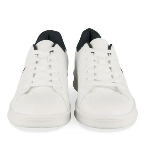 Baskets BLANC Homme Motif Uni Lacets
