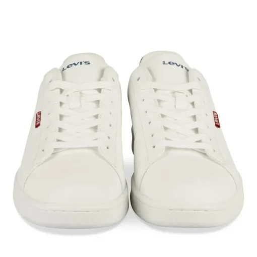 Baskets BLANC Homme Motif Uni Lacets