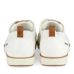 Baskets BLANC Homme Motif Uni Lacets