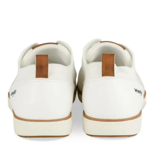 Baskets BLANC Homme Motif Uni Lacets