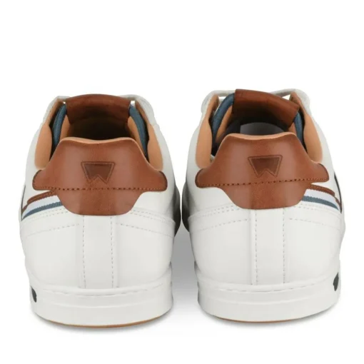 Baskets BLANC Homme Motif Uni Lacets