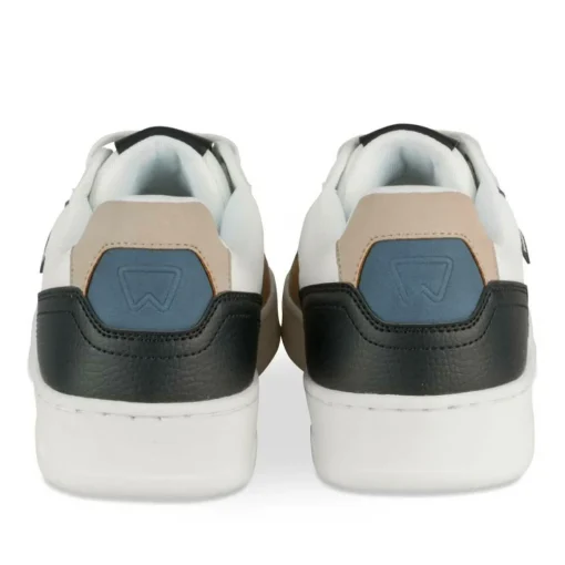 Baskets BLANC Homme Motif Uni Lacets