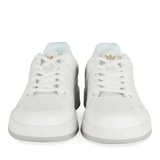 Baskets BLANC Homme Motif Uni Lacets