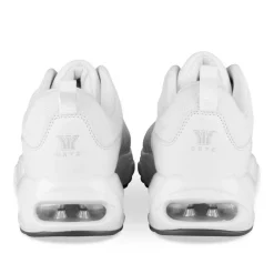 Baskets BLANC Homme Motif Uni Lacets