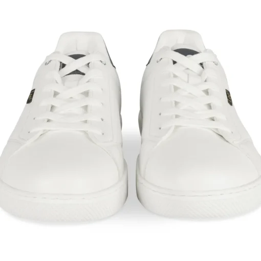 Baskets BLANC Homme Motif Uni Lacets