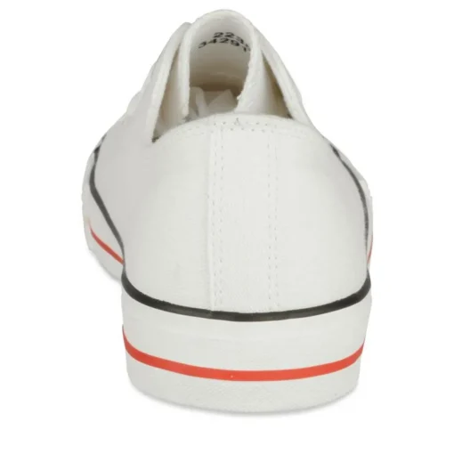 Baskets BLANC Homme Motif Uni Lacets