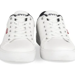 Baskets BLANC Homme Motif Uni A Enfiler