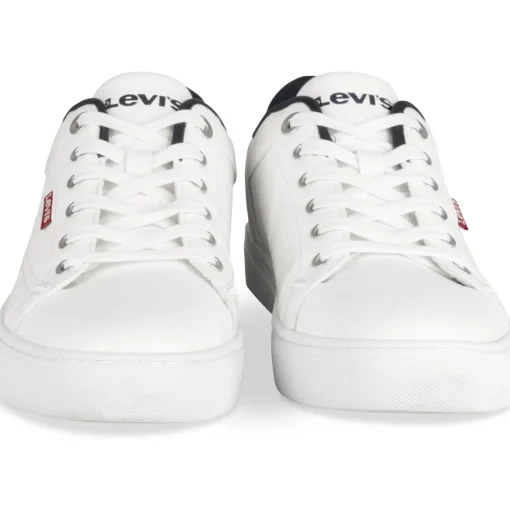 Baskets BLANC Homme Motif Uni A Enfiler
