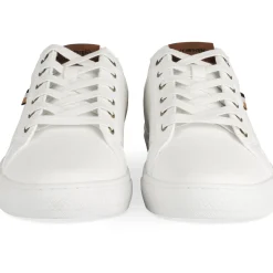 Baskets BLANC Homme Motif Multicolore Lacets