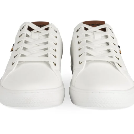 Baskets BLANC Homme Motif Multicolore Lacets