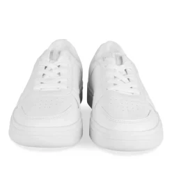 Baskets BLANC Homme Motif Uni Lacets