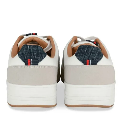 Baskets BLANC Homme Motif Uni Lacets