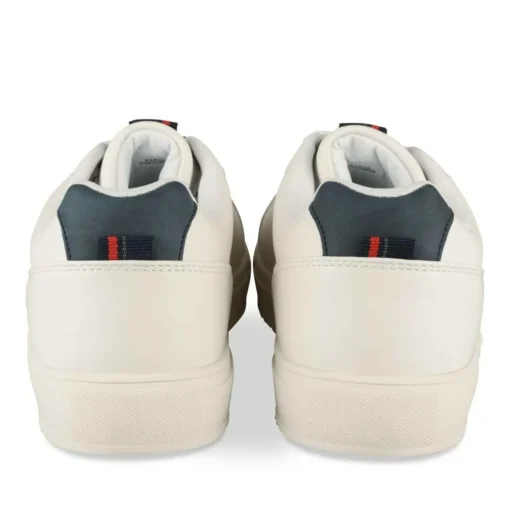 Baskets BLANC Homme Motif Uni Lacets