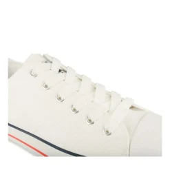 Baskets BLANC Homme Motif Uni Lacets