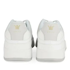 Baskets BLANC Homme Motif Uni Lacets