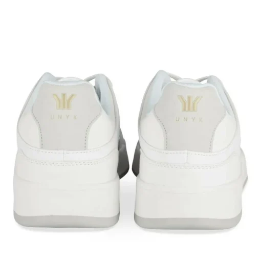 Baskets BLANC Homme Motif Uni Lacets