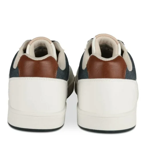Baskets BLANC Homme Motif Uni Lacets
