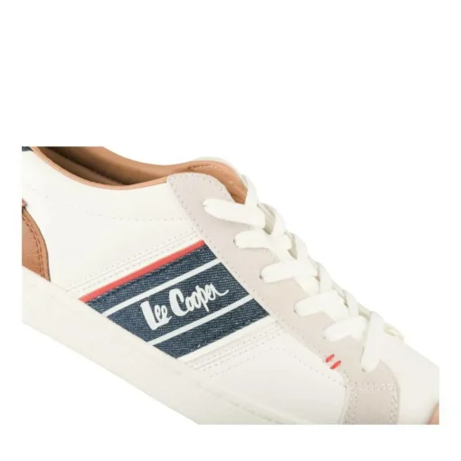Baskets BLANC Homme Motif Uni Lacets