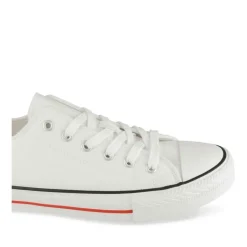 Baskets BLANC Homme Motif Uni Lacets