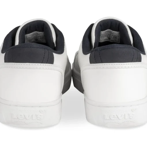 Baskets BLANC Homme Motif Uni A Enfiler