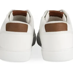 Baskets BLANC Homme Motif Multicolore Lacets