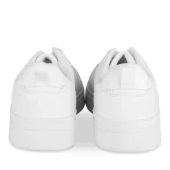 Baskets BLANC Homme Motif Uni Lacets