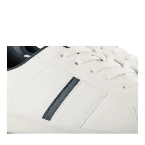 Baskets BLANC Homme Motif Uni Lacets