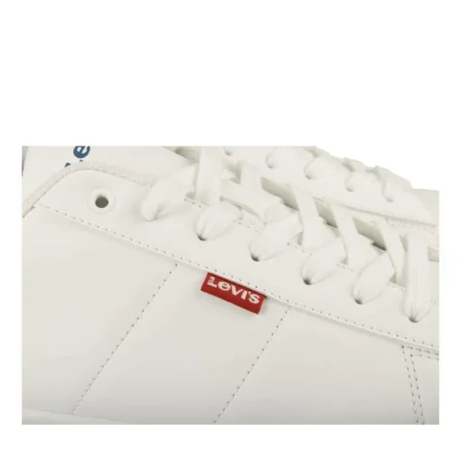 Baskets BLANC Homme Motif Uni Lacets
