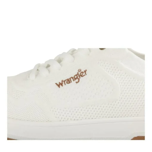 Baskets BLANC Homme Motif Uni Lacets