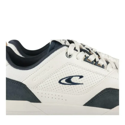 Baskets BLANC Homme Motif Uni Lacets