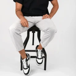 Baskets BLANC Homme Motif Uni Lacets