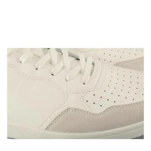 Baskets BLANC Homme Motif Uni Lacets