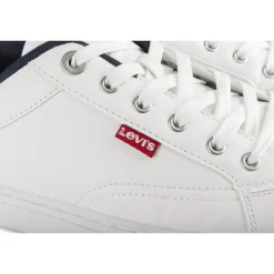 Baskets BLANC Homme Motif Uni A Enfiler