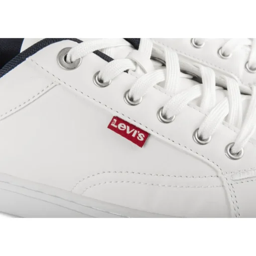 Baskets BLANC Homme Motif Uni A Enfiler